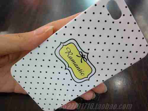 浪漫小波点外壳黑白情侣配