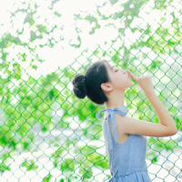 微信女生头像长发侧面头像