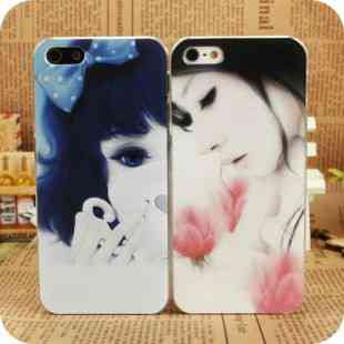 古典美女玫瑰女孩彩绘