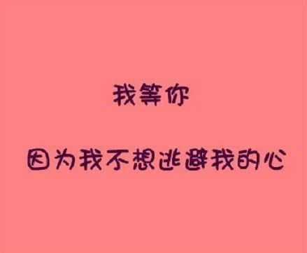 微信头像我等你文字
