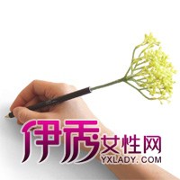 保持写字心情的植物笔diy