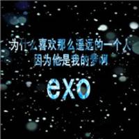 最新exo唯美星空文字头像