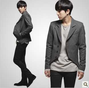 秋冬个性时尚剪裁毛呢西装