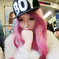 女生侧面长头发头
