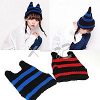 帽针织帽子可爱卡通女秋