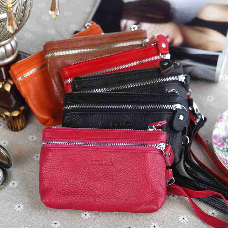 头层牛皮钱包女卡包钥匙包零钱包手机包男士