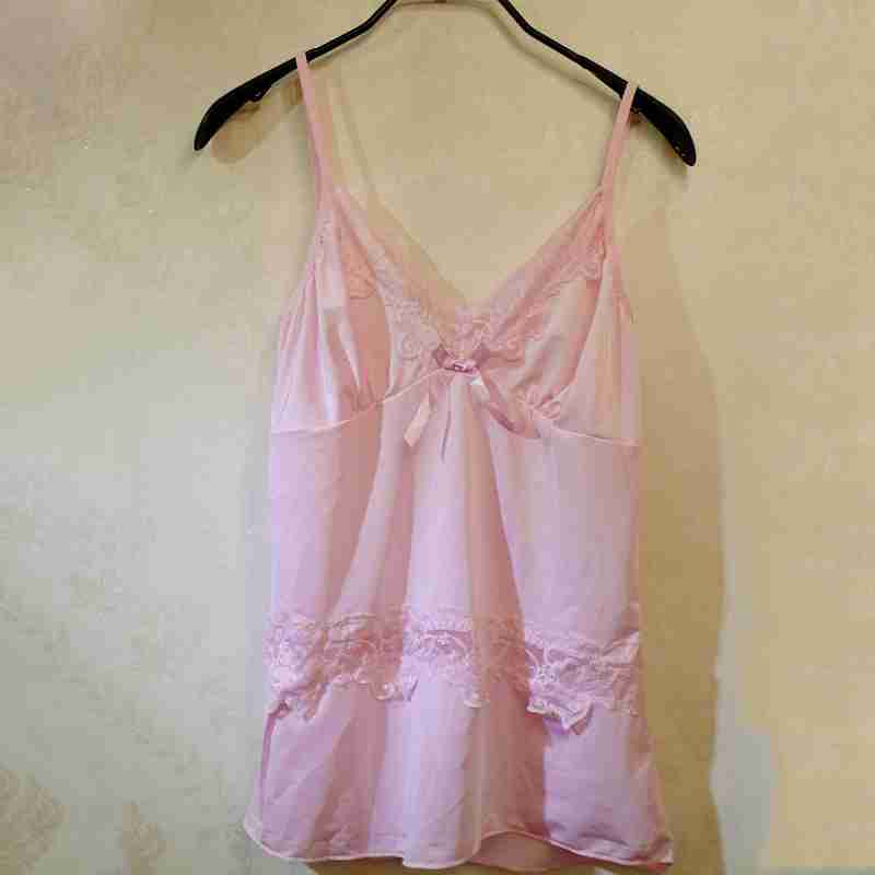 透明内衣粉色可爱女