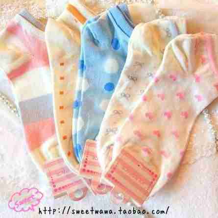 短筒袜素雅可爱袜子