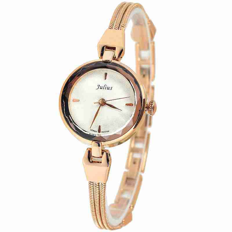 金表带时尚简约女表指针