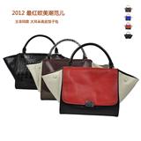 牛皮单肩包斜跨包简约女包包