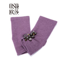 简约女钉珠羊毛半指