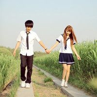 简约的微信青春情侣头像