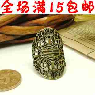 花纹夸张食指男士女戒指