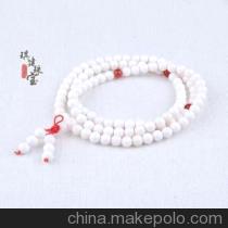 气质女配饰天然砗磲颗佛珠配红玛瑙转运珠多层念