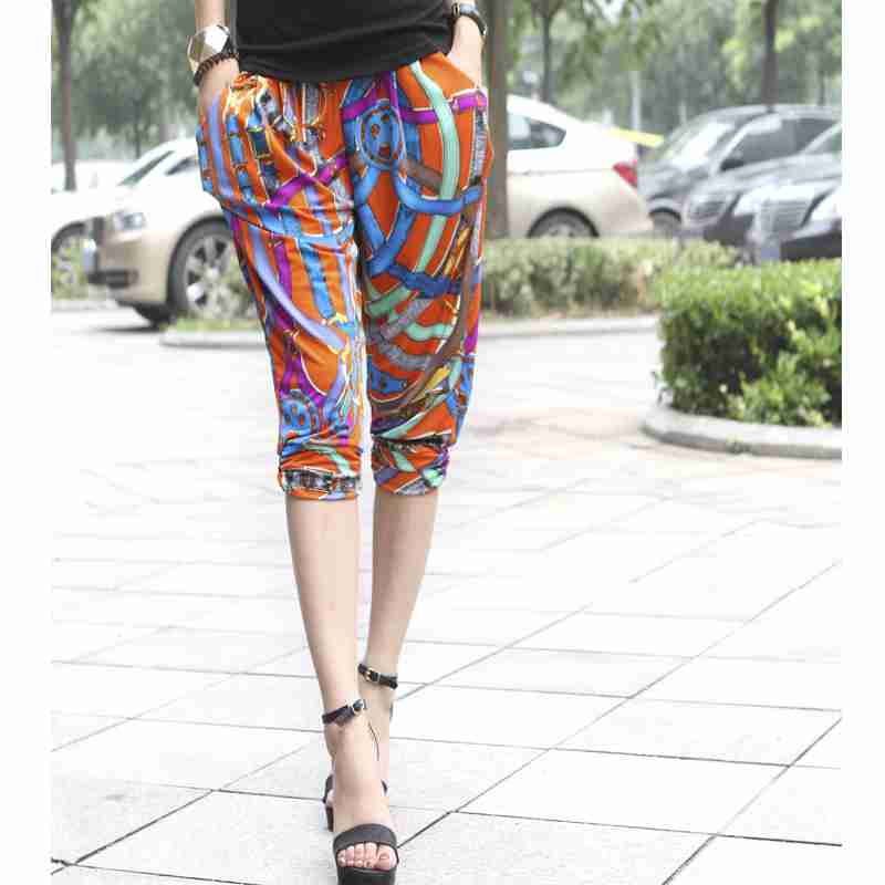 多图哈伦裤女花色怎么样