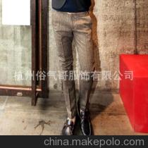 灯芯绒裤男士休闲裤型男修身裤小脚男裤