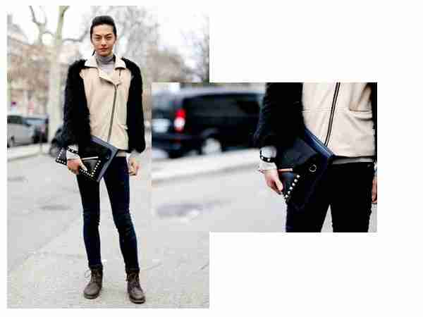 时髦手包拿出男人味