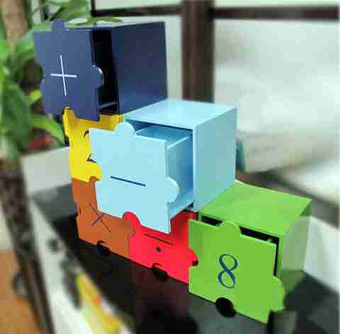 特价韩式儿童益智拼图收纳储物盒子创意收纳置物盒