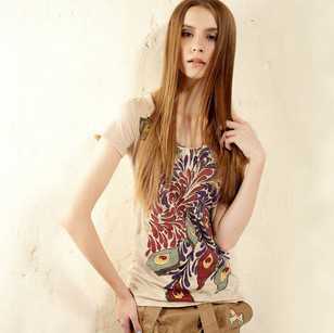 印有手绘萌小孩的无袖t恤