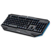 七巧手a专业游戏键盘酷炫蓝色雷雕字符