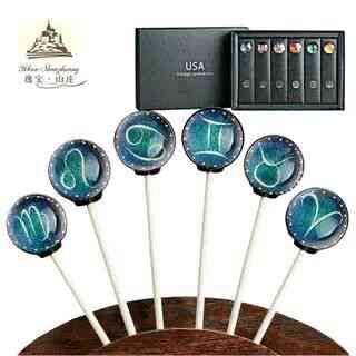 创意手工太阳系星空星座棒棒糖果男女友