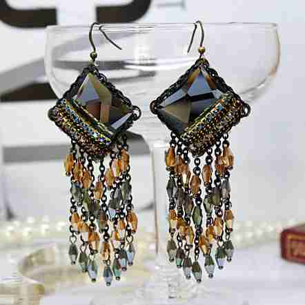 星座奇缘之天秤座水晶耳钉