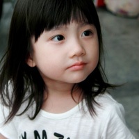 天真的萌小女孩头像