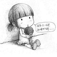 手绘小女孩可爱头像