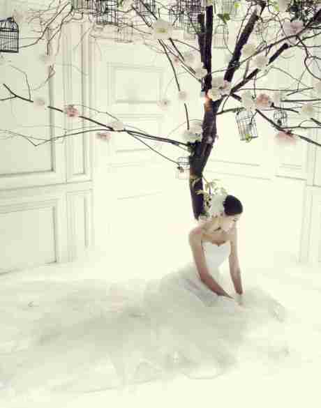 微信头像婚纱梦女生长发