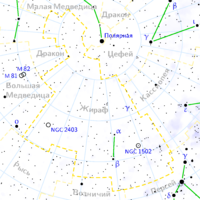 在托勒密时代的星座表中没有鹿豹座的名字