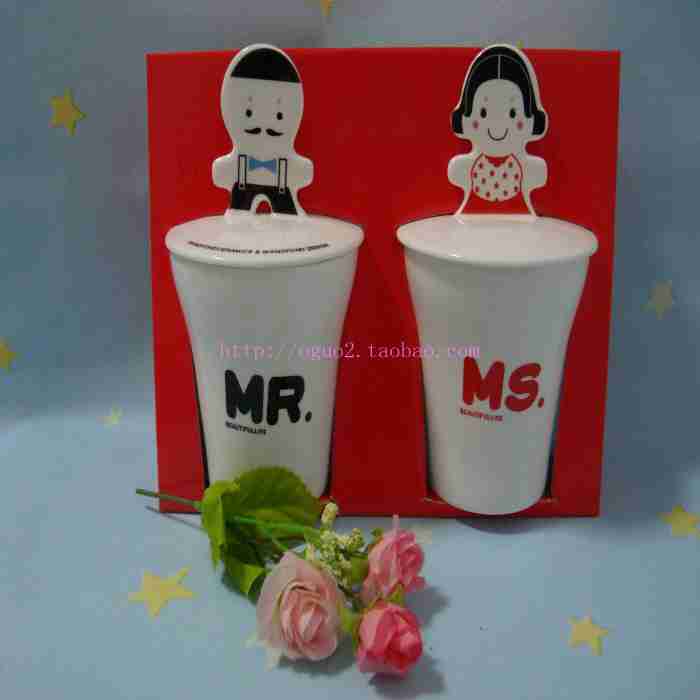 杯马克杯可爱情侣杯子