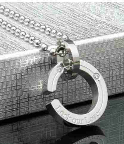 可配情侣lockourlove男士吊坠