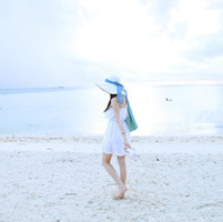 海边意境唯美女生头像