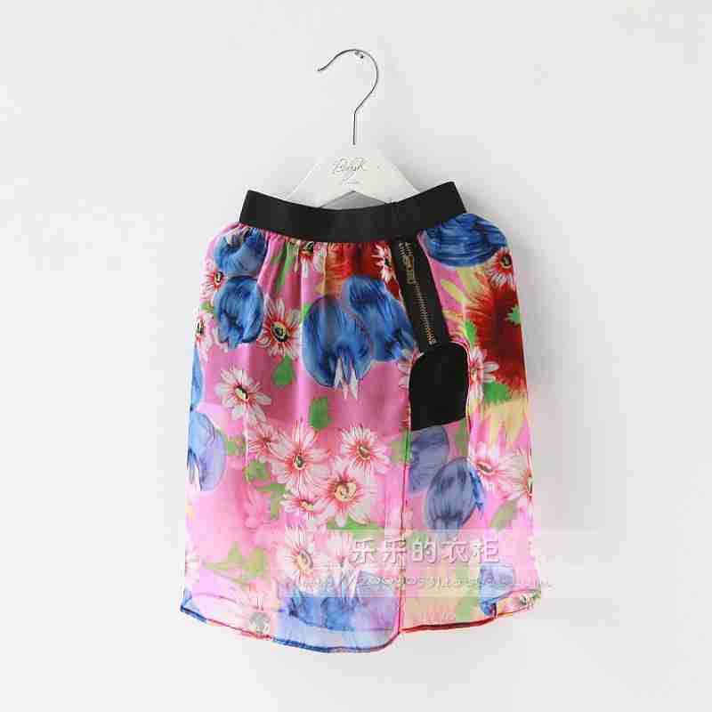 小清新碎花半身裙