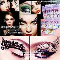 独家欧美带闪钻链条性感防水纹身贴纸真人秀特