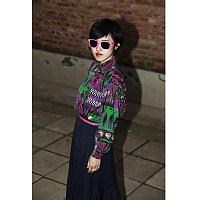 黑暗公主个性紫色绿色拼花