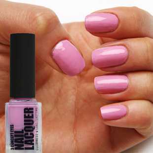 闪粉装饰指甲油清新奶绿色