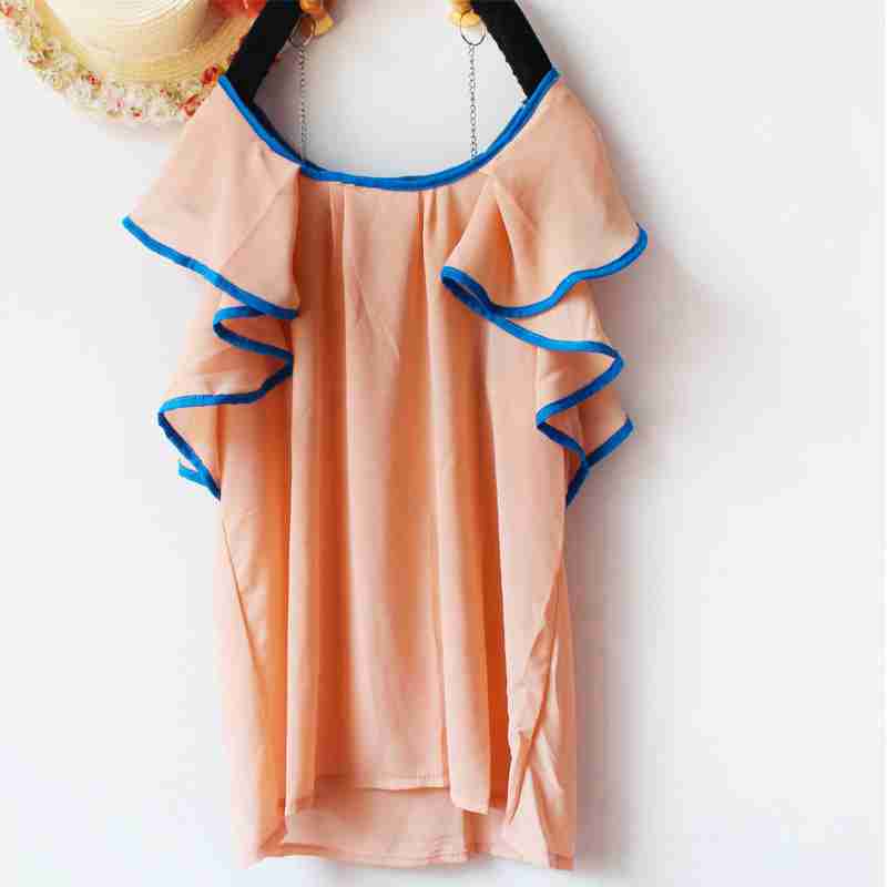 袖荷叶边大码日系甜美娃娃