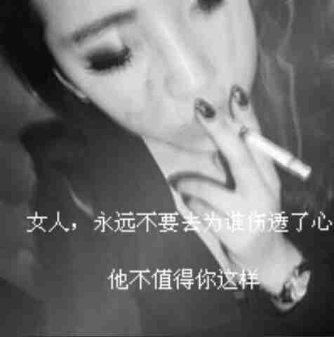 微信头像正文*女生*黑白