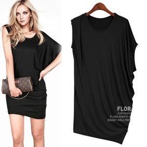 加上性感成熟的斜肩剪裁