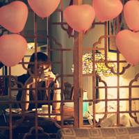 秋千lomo意境图片发