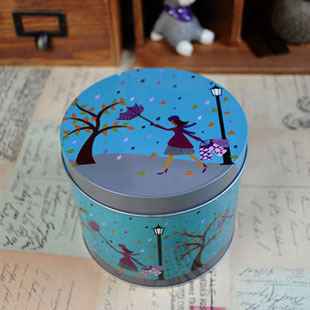 几米意境风中女孩铁盒