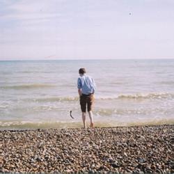 海边男人背影头像伤感