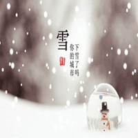 忧郁伤感的雪花人物微信头像