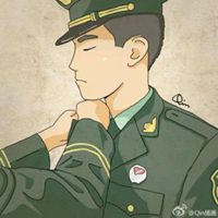 帅气军人漫画图片