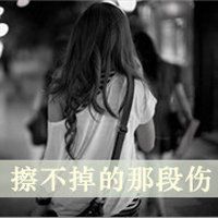 女生背影或侧面黑白