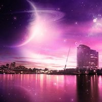 紫色微信头像