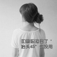 伤感女人侧影图像