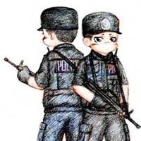 军人模样的微信头像