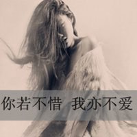 你若不惜我亦不爱文字图